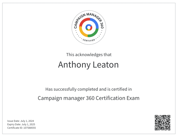 What You Will Learn With Google Campaign Manager 360 Certification